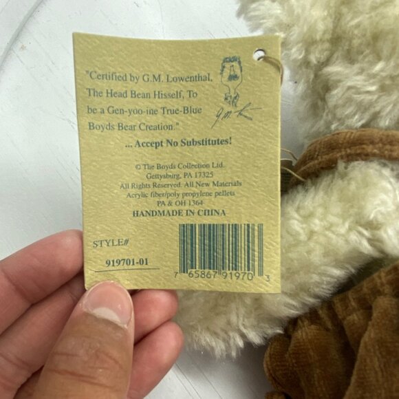 Boyds Bears Felina B. Catterwall Collectible Plush Cat Doll Pumpkin Animal TAG - Picture 6 of 8